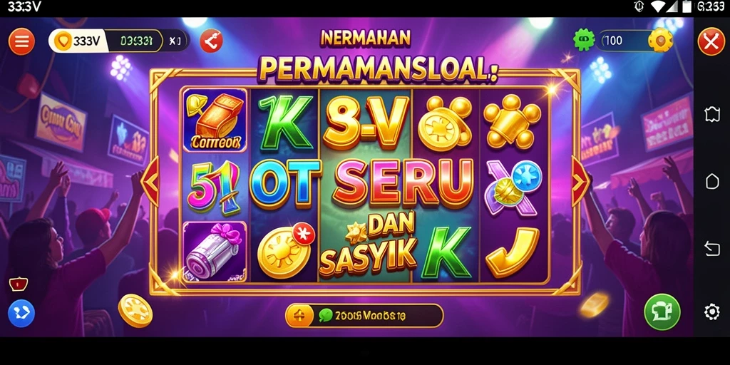 Gameplay Slot menarik dan penuh warna di 333V.