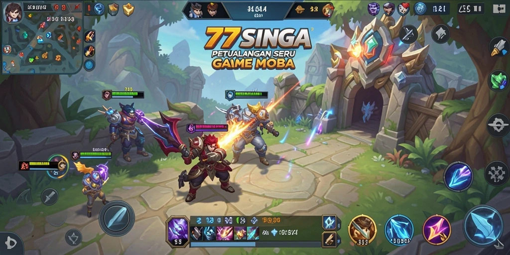 Tampilan gameplay seru dan dinamis dalam 77SINGA.