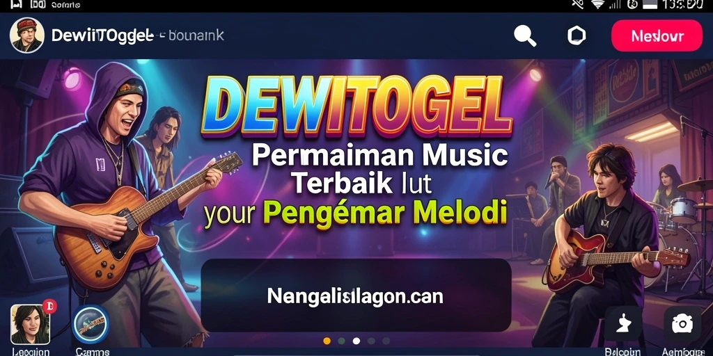 Screenshot gameplay DEWITOGEL yang menunjukkan keseruan bermain musik.