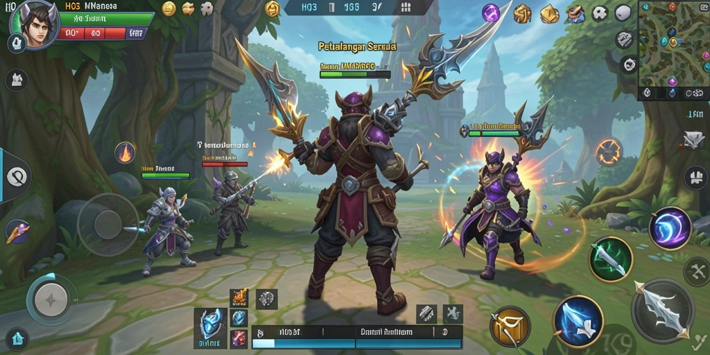 Tampilan permainan H03 yang menakjubkan dalam dunia MMORPG.