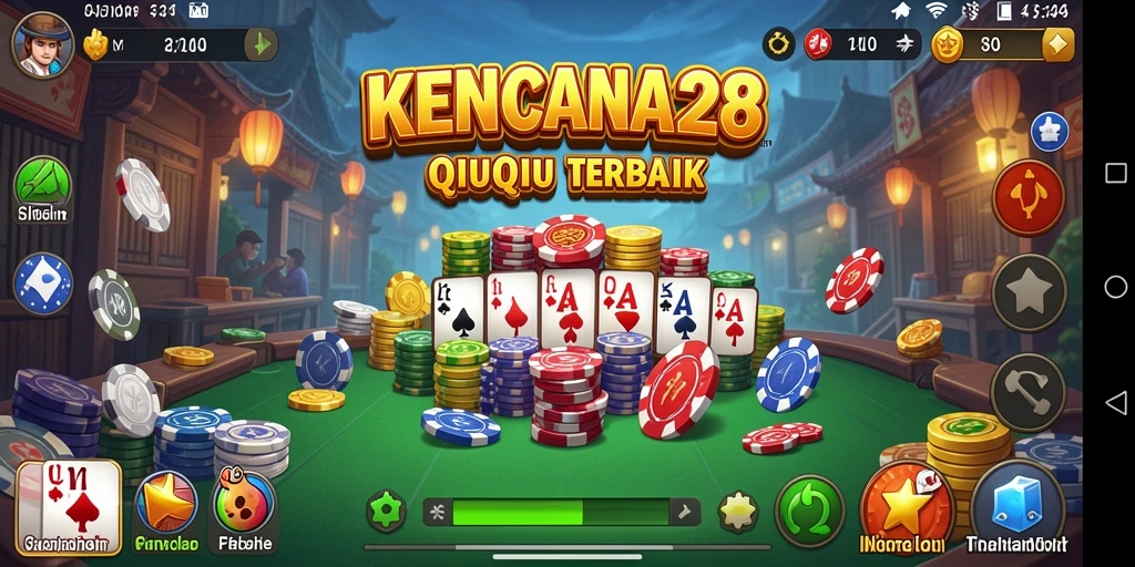 Tampilan seru gameplay KENCANA28 dalam aksi QiuQiu.