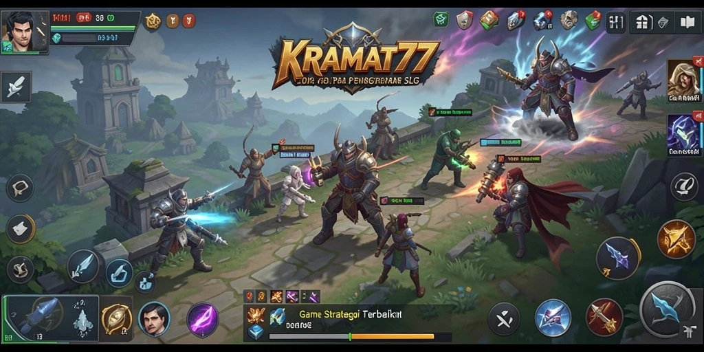 Tampilan penuh aksi dari gameplay KRAMAT77 yang menantang.