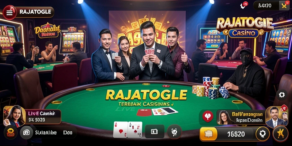 Screenshot gameplay Live Casino RAJATOGEL yang mengasyikkan dan interaktif.