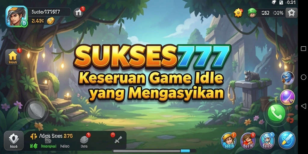 Screenshot utama SUKSES777 menunjukkan gameplay yang menyenangkan dan interaktif.
