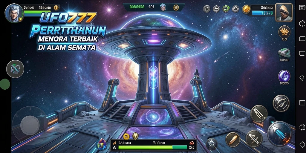 Tampilan layar permainan <strong>UFO777</strong> dengan aksi Tower Defense yang mendebarkan.